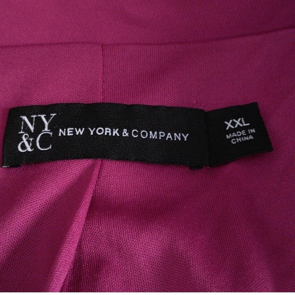 New York and Company Pink Sequin Blazer - Picture 3 of 7
